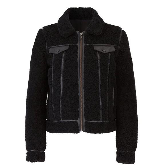 Rebecca Minkoff Clark Faux Shearling Jacket - Picture 1 of 4